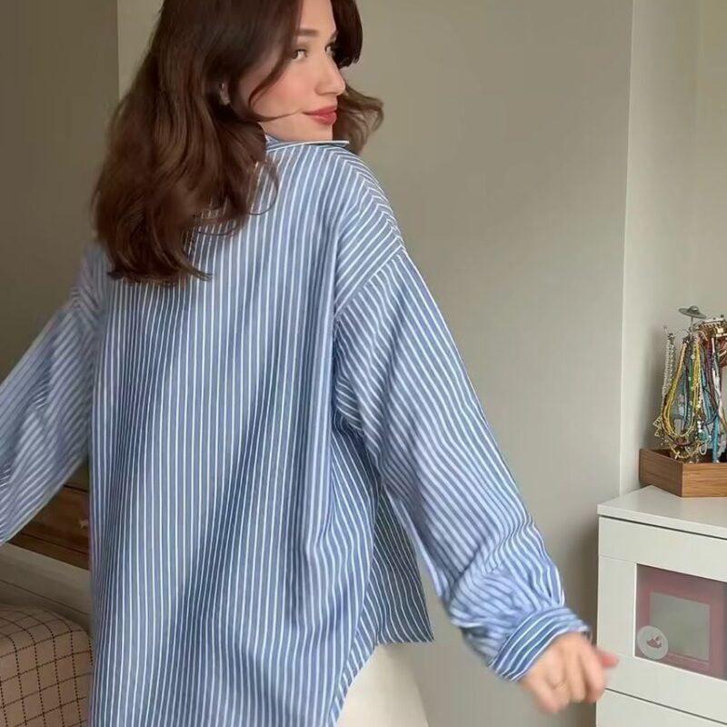 white striped shirt